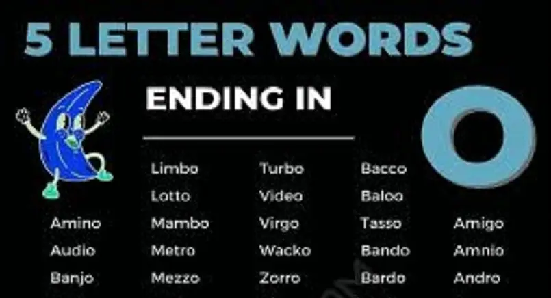 5 Letter Words Ending in 'OO'