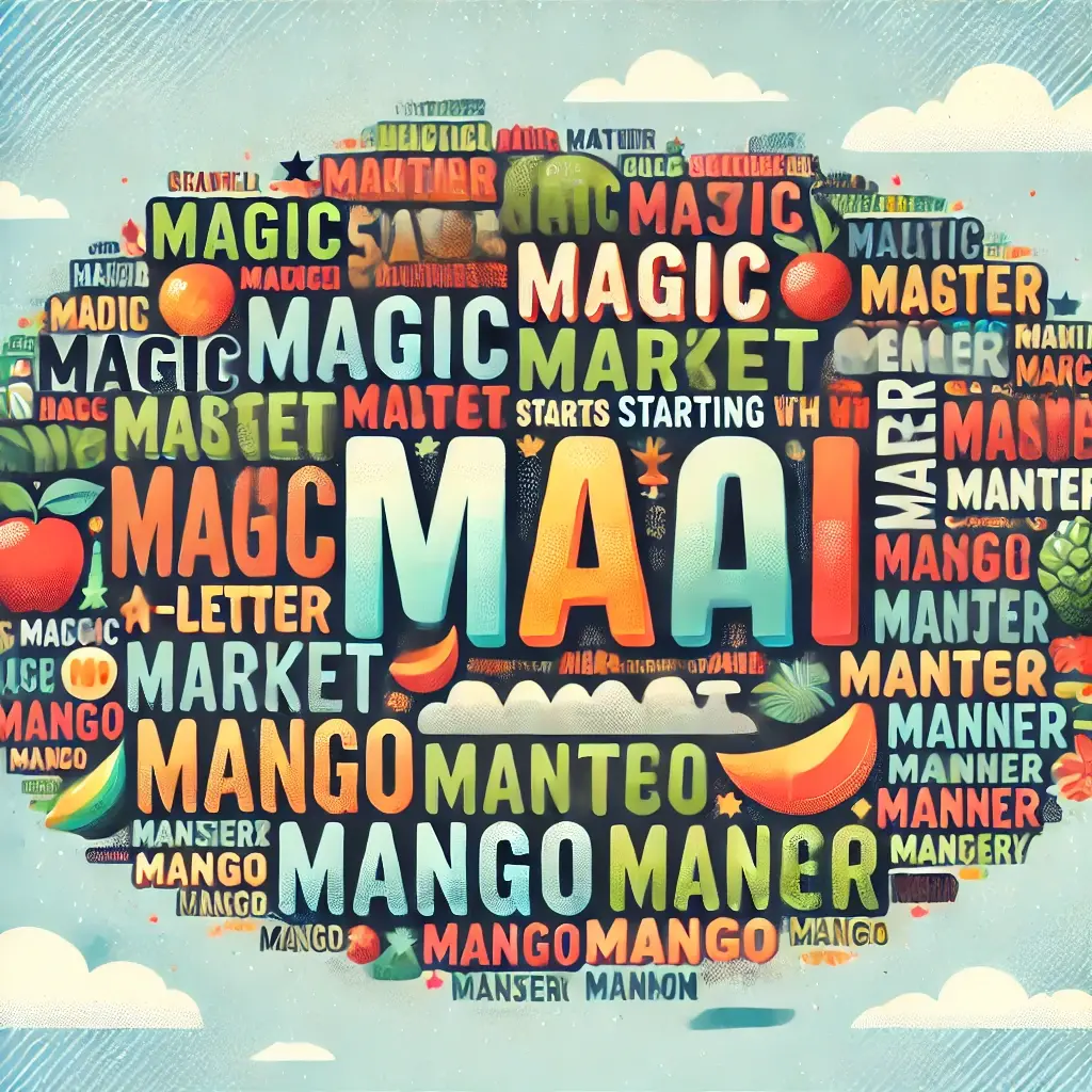 5 Letter Words Starting with "Ma"